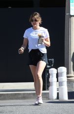 LUCY HALE Out for Iced Coffee in West Hollywood 03/23/2022