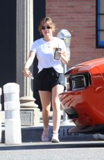 LUCY HALE Out for Iced Coffee in West Hollywood 03/23/2022