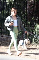 LUCY HALE Out Hiking with Her Dogs in Los Angeles 03/13/2022