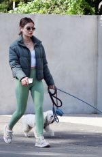 LUCY HALE Out Hiking with Her Dogs in Los Angeles 03/13/2022