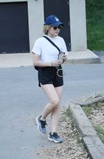 LUCY HALE Out Hikinig in Los Angeles 03/01/2022