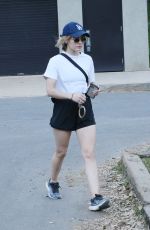 LUCY HALE Out Hikinig in Los Angeles 03/01/2022