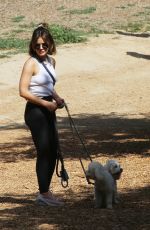 LUCY HALE Out Hikinig with Her Dogs in Los Angeles 03/17/2022