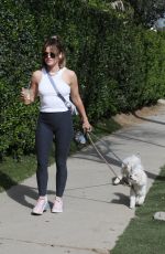 LUCY HALE Out Hikinig with Her Dogs in Los Angeles 03/17/2022