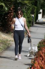 LUCY HALE Out Hikinig with Her Dogs in Los Angeles 03/17/2022