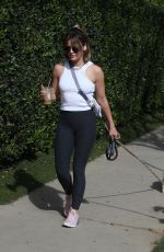 LUCY HALE Out Hikinig with Her Dogs in Los Angeles 03/17/2022