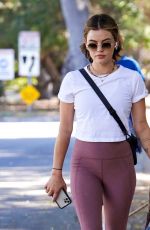 LUCY HALE Out with Her Dogs in Studio City 03/07/2022