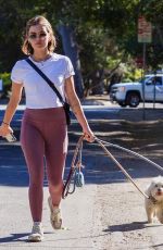 LUCY HALE Out with Her Dogs in Studio City 03/07/2022