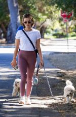 LUCY HALE Out with Her Dogs in Studio City 03/07/2022