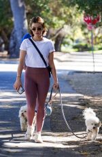 LUCY HALE Out with Her Dogs in Studio City 03/07/2022