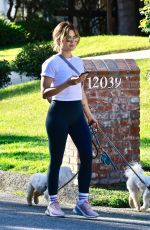 LUCY HALE Out with Her Two Dogs in Studio City 03/11/2022