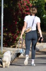 LUCY HALE Out with Her Two Dogs in Studio City 03/11/2022