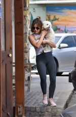 LUCY HALE Takes Her Twod Dogs to Vet in Los Angeles 03/17/2022