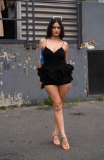 LUNA BLAISE Arrives at Coperni Show at Paris Fashion Week 03/03/2022