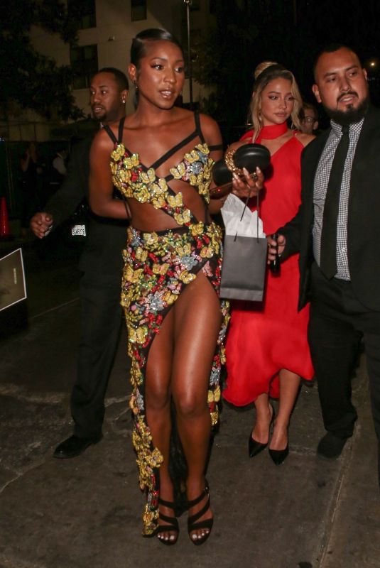 MADELYN CLINE and CARLACIA GRANT Arrives at Vanity Fair x Bacardi Party in Hollywood 03/22/2022