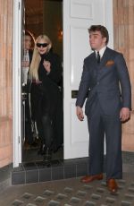 MADONNA Leaves a Restaurant in London 03/05/2022