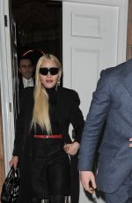 MADONNA Leaves a Restaurant in London 03/05/2022