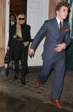 MADONNA Leaves a Restaurant in London 03/05/2022