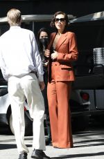 MAGGIE GYLLENHAAL Leaves Bel Air Hotel 03/22/2022