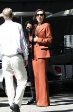 MAGGIE GYLLENHAAL Leaves Bel Air Hotel 03/22/2022