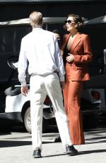 MAGGIE GYLLENHAAL Leaves Bel Air Hotel 03/22/2022