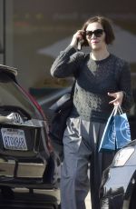 MAGGIE GYLLENHAAL Shopping at a Beauty Store in Los Angeles 03/10/2022