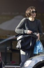 MAGGIE GYLLENHAAL Shopping at a Beauty Store in Los Angeles 03/10/2022