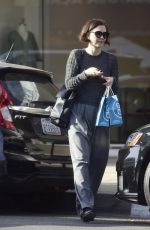 MAGGIE GYLLENHAAL Shopping at a Beauty Store in Los Angeles 03/10/2022