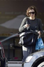 MAGGIE GYLLENHAAL Shopping at a Beauty Store in Los Angeles 03/10/2022