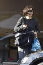 MAGGIE GYLLENHAAL Shopping at a Beauty Store in Los Angeles 03/10/2022
