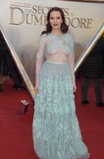 MAJA BLOOM at Fantastic Beasts: The Secrets of Dumbledore Premiere in London 03/29/2022