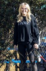 MALIN AKERMAN Out with Her Dog in Los Feliz 03/07/2022