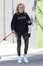 MALIN AKERMAN Out with Her Dog in Los Feliz 03/07/2022