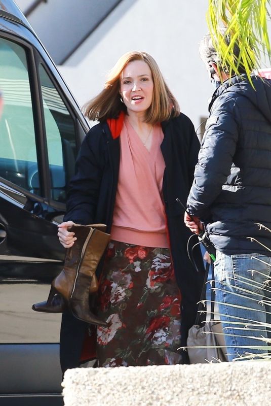 MANDY MOORE on the Set of This is Us in Los Angeles 03/30/2022