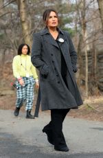 MARISK HARGITAY on the Set of Law and Order: SVU in Central Park in New York 03/11/2022