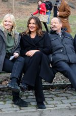 MARISK HARGITAY on the Set of Law and Order: SVU in Central Park in New York 03/11/2022