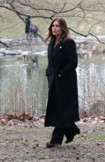 MARISK HARGITAY on the Set of Law and Order: SVU in Central Park in New York 03/11/2022