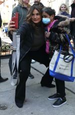 MARISKA HARGITAY on the Set of Law and Order: Special Victims Unit in New York 03/07/2022