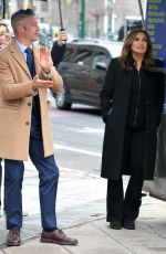 MARISKA HARGITAY on the Set of Law and Order: SVU in New York 03/23/2022
