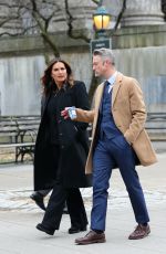 MARISKA HARGITAY on the Set of Law and Order: SVU in New York 03/23/2022