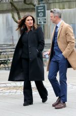 MARISKA HARGITAY on the Set of Law and Order: SVU in New York 03/23/2022