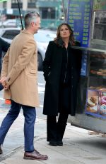 MARISKA HARGITAY on the Set of Law and Order: SVU in New York 03/23/2022
