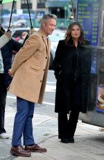 MARISKA HARGITAY on the Set of Law and Order: SVU in New York 03/23/2022