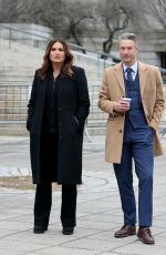 MARISKA HARGITAY on the Set of Law and Order: SVU in New York 03/23/2022