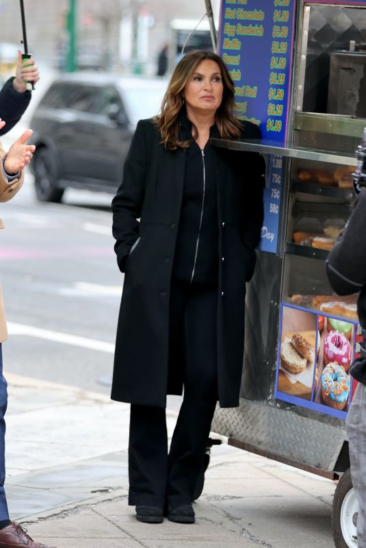 MARISKA HARGITAY on the Set of Law and Order: SVU in New York 03/23/2022