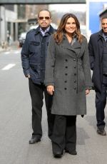 MARISKA HARGITAY on the Set of Law & Order: Special Victims Unit in New York 03/30/2022