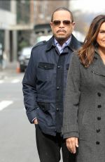 MARISKA HARGITAY on the Set of Law & Order: Special Victims Unit in New York 03/30/2022