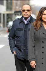 MARISKA HARGITAY on the Set of Law & Order: Special Victims Unit in New York 03/30/2022
