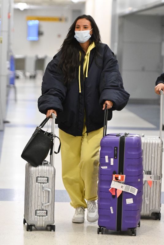 MAYA JAMA Arrives at JFK Airport in New York 03/01/2022