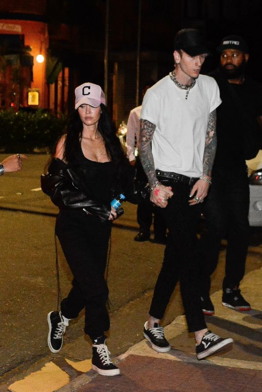 MEGAN FOX and Machine Gun Night Out in Sao Paulo 03/23/2022